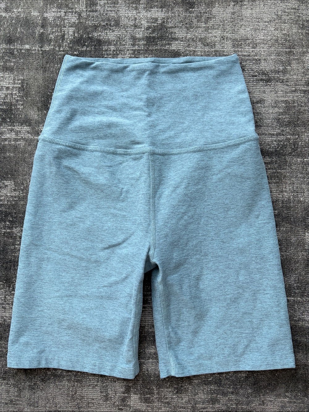 Beyond Yoga Women's High-Rise Athletic Shorts in Light Blue Heather